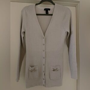 WHITE HOUSE BLACK MARKET SWEATER CARDIGAN SIZE LARGE